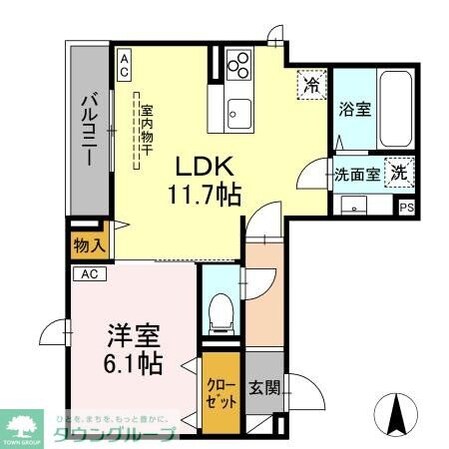 D-ROOM元横山町の物件間取画像